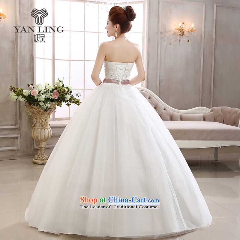 The spring of 2015 New White anointed chest to align the bride bow tie pregnant women marry stylish wedding dresses HS558 White XL, Charlene Choi spirit has been pressed shopping on the Internet
