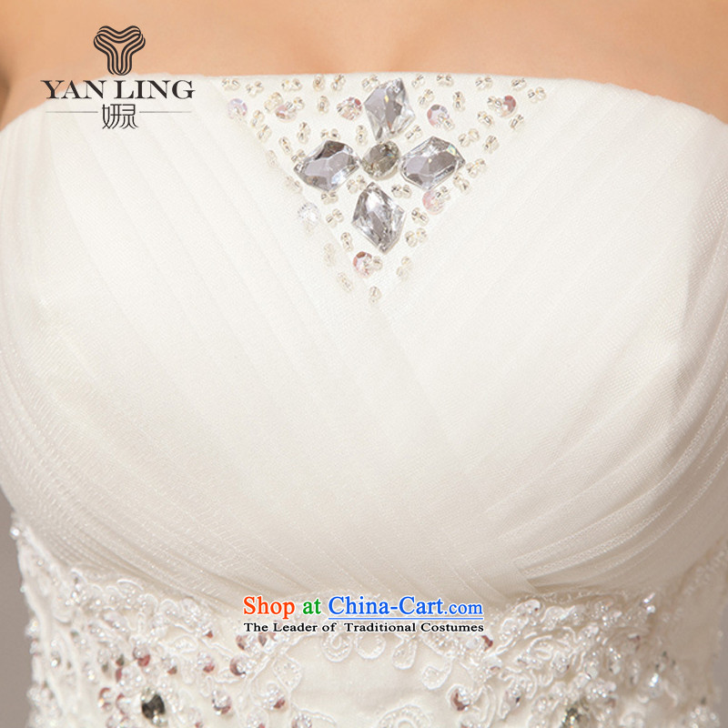 The new 2015 winter wedding wedding anointed chest Korean wedding dresses wedding to align HS237 XXL, Charlene Choi spirit has been pressed white shopping on the Internet