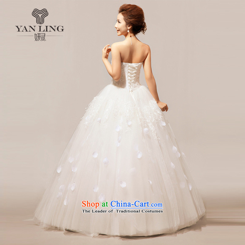 The Korean version of the new 2015 Korean stars with sweet flowers marriages wedding dresses HS118  Charlene Choi Ling , , , M white shopping on the Internet