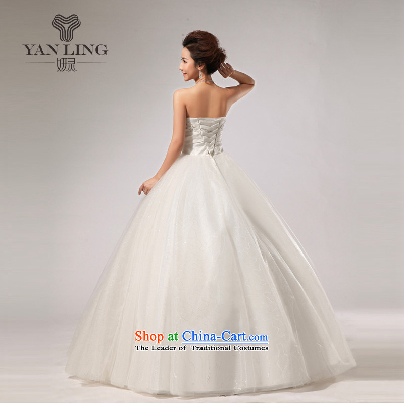 2015 new anointed chest Fung skirt wedding band bride hotel wedding dresses long skirt HS271 XXL, white spirit has been pressed Yeon shopping on the Internet