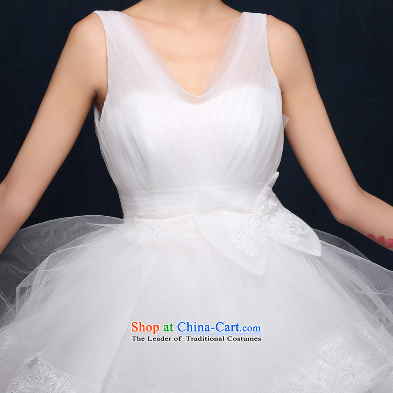 Love of the life of the new Large 2015 Korean word shoulder Princess Bride wedding dress bon bon sin with video thin pregnant women wedding dress bow tie) , L, love of the overcharged shopping on the Internet has been pressed.