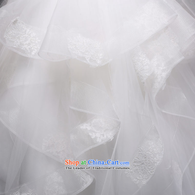 Love of the life of the new Large 2015 Korean word shoulder Princess Bride wedding dress bon bon sin with video thin pregnant women wedding dress bow tie) , L, love of the overcharged shopping on the Internet has been pressed.