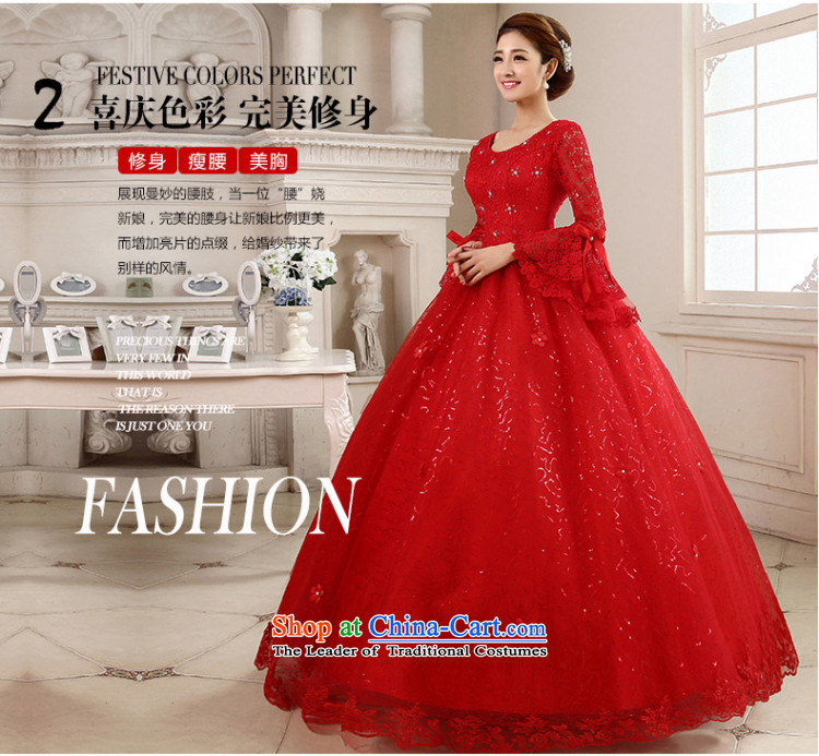 The knot true love wedding dress 2015 new Korean marriages to bind a long-sleeved red alignment with the large number of thin winter clothes graphics red L picture, prices, brand platters! The elections are supplied in the national character of distribution, so action, buy now enjoy more preferential! As soon as possible.