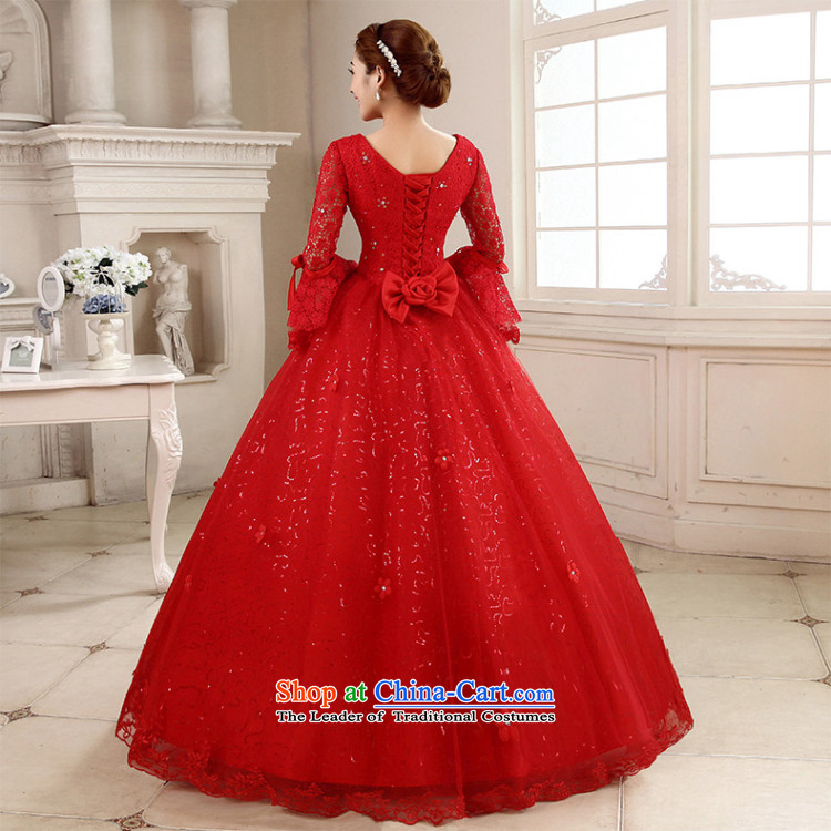 The knot true love wedding dress 2015 new Korean marriages to bind a long-sleeved red alignment with the large number of thin winter clothes graphics red L picture, prices, brand platters! The elections are supplied in the national character of distribution, so action, buy now enjoy more preferential! As soon as possible.