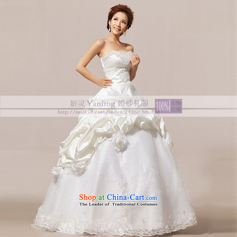 2015 princess Korean vera wang wei wang wei style wedding XXL, Charlene Choi spirit has been pressed white shopping on the Internet
