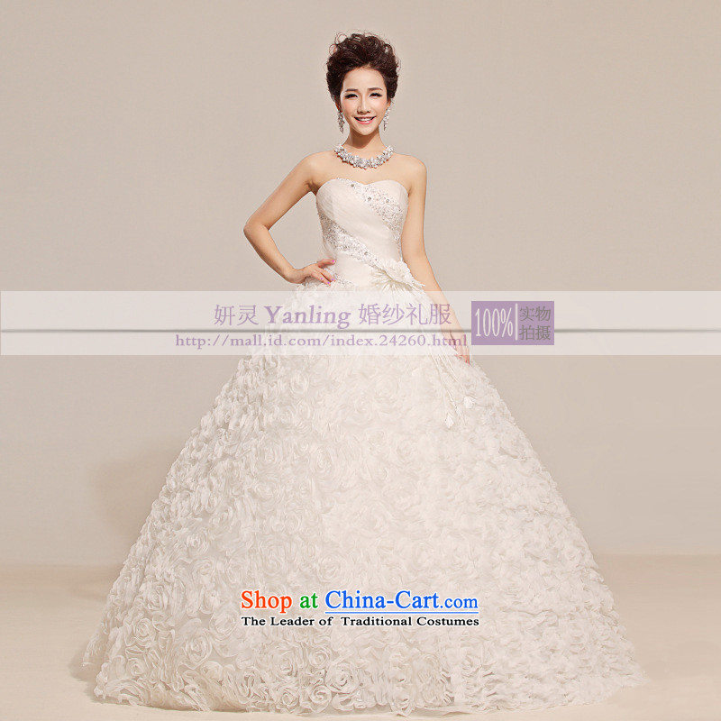 2015 new anointed Chest Flower waist floral decorations Fung skirt wedding White M, Charlene Choi spirit has been pressed shopping on the Internet