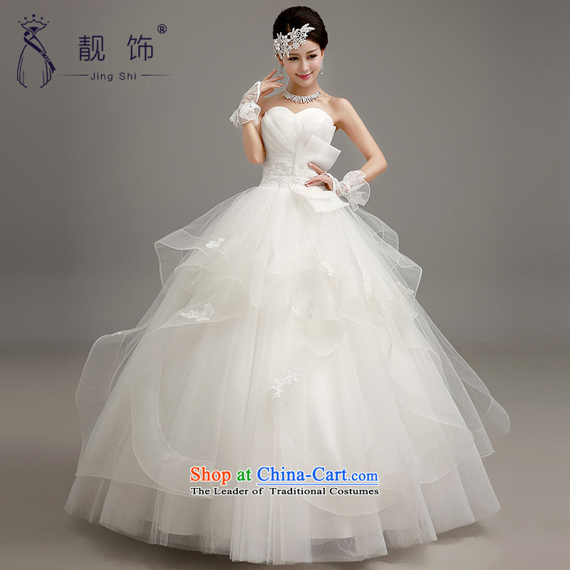 The talks with the new 2015 stylish wedding Korean wiping the chest to align graphics thin wedding dresses marriages bon bon skirt wedding white  S talks trim (JINGSHI) , , , shopping on the Internet