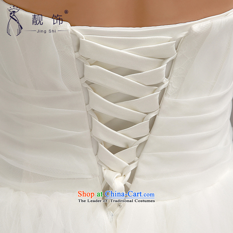 The talks with the new 2015 stylish wedding Korean wiping the chest to align graphics thin wedding dresses marriages bon bon skirt wedding white  S talks trim (JINGSHI) , , , shopping on the Internet