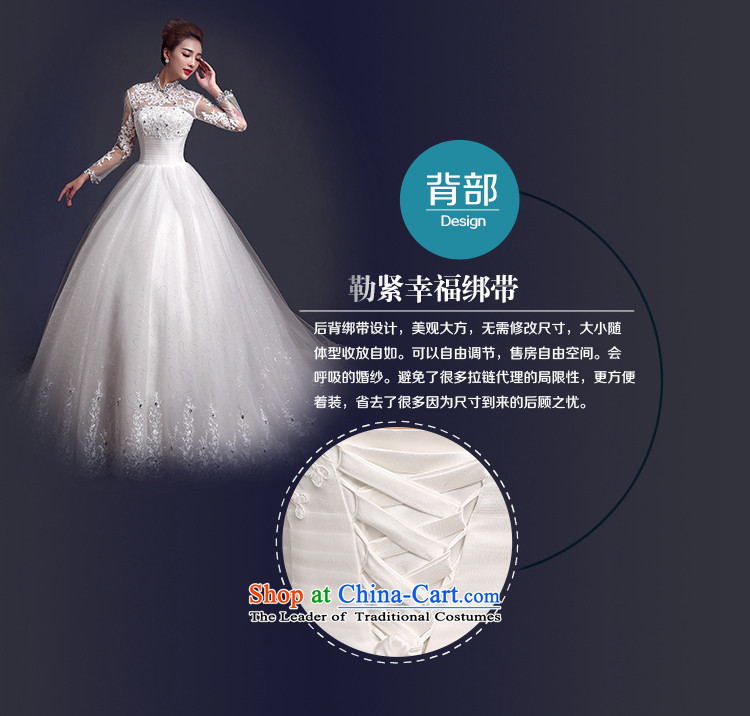 The color is to align the bride her wedding dress 2015 new wedding spring winter thick retro back long-sleeved wedding tail winter white high-end up doing pro-contact customer care MM picture, prices, brand platters! The elections are supplied in the national character of distribution, so action, buy now enjoy more preferential! As soon as possible.