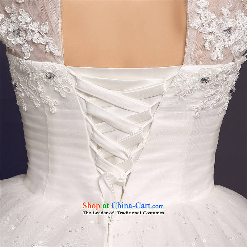 The color is to align the bride her wedding dress 2015 new wedding spring winter thick retro back long-sleeved wedding tail winter white high-end to contact our Customer Service at (parent country color is Windsor shopping on the Internet has been pressed