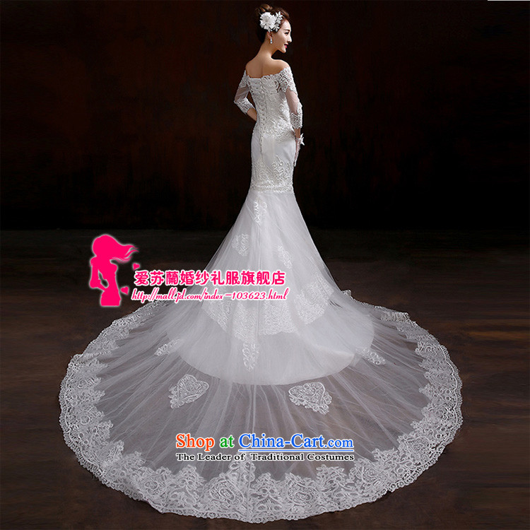2015 new long-sleeved wedding winter smearing the Word version of large Korean shoulder code lace custom bridal dresses White M wedding pictures, prices, brand platters! The elections are supplied in the national character of distribution, so action, buy now enjoy more preferential! As soon as possible.