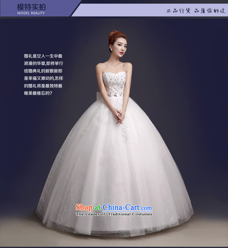 The color is Windsor autumn and winter 2015 Korean Bridal Fashion white strap Lace Embroidery diamond bon bon skirt dress chest to wipe the white wedding pictures, price XL white, brand platters! The elections are supplied in the national character of distribution, so action, buy now enjoy more preferential! As soon as possible.