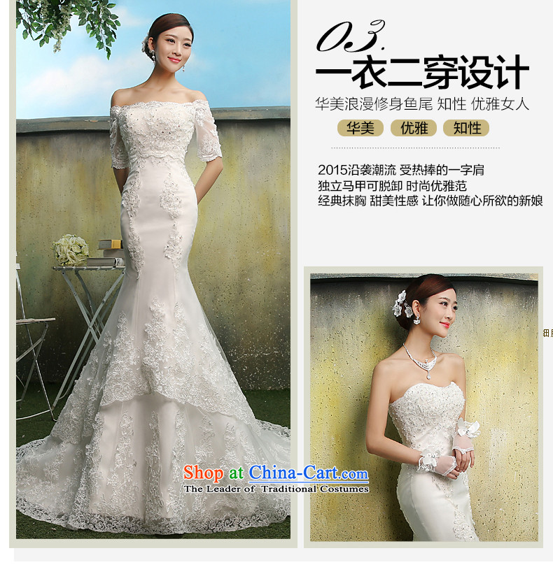 Tslyzm bride lace crowsfoot wedding dresses tail of a field and two chest wearing shoulder autumn 2015 Summer New Foutune of Sau San VIDEO IN A of the thin cuff word shoulder + wiping the chest tail S picture, prices, brand platters! The elections are supplied in the national character of distribution, so action, buy now enjoy more preferential! As soon as possible.