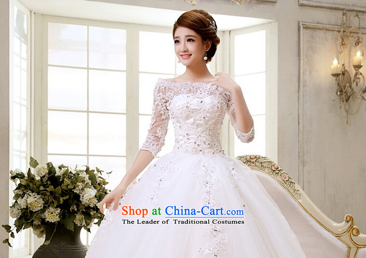The new bride wedding dress lace a field for half a long-sleeved Korea shoulder version princess retro bridal dresses cuff size is not made of white and do not change the picture, prices, brand platters! The elections are supplied in the national character of distribution, so action, buy now enjoy more preferential! As soon as possible.