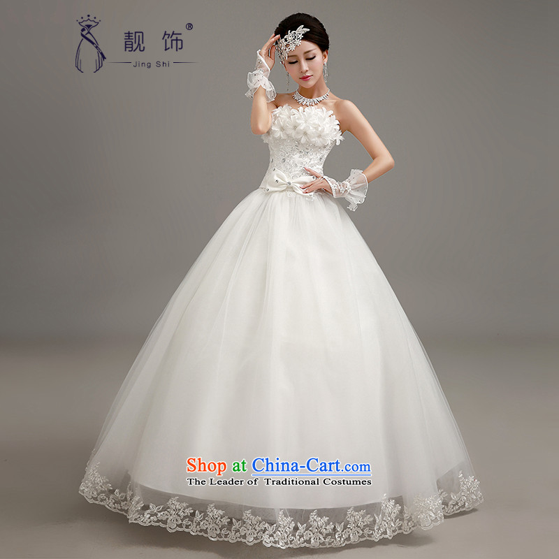 The new 2015 International Friendship Korean lace anointed chest wedding fashion stereo flowers to align graphics bride thin white flowers of the wedding dress talks JINGSHI trim (M) , , , shopping on the Internet