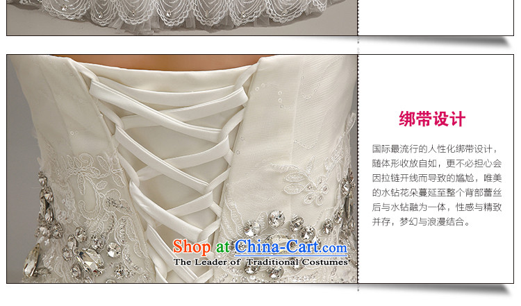 The new 2015 International Friendship wedding dresses Korean anointed chest lace bridal suite upscale Diamond Video thin snap to bon bon skirt wedding White XXL pictures drill flash luxury, prices, brand platters! The elections are supplied in the national character of distribution, so action, buy now enjoy more preferential! As soon as possible.