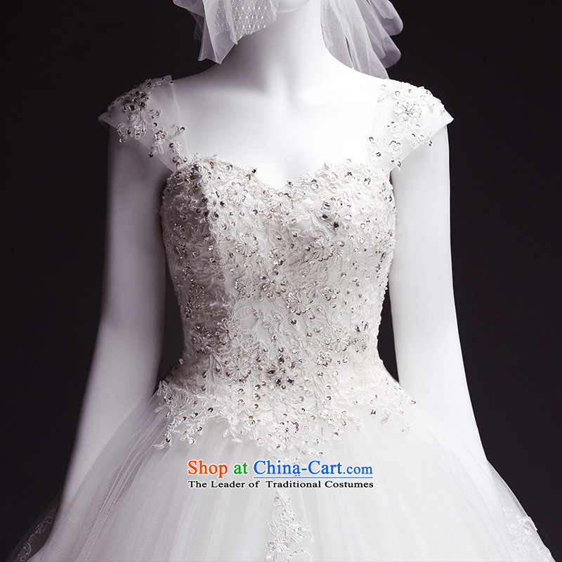 Full Chamber Fong spring new products to erase the word chest shoulder tail wedding dresses new 2015 winter drill lace strap tail 165-XL, 100cm full Chamber Fong shopping on the Internet has been pressed.