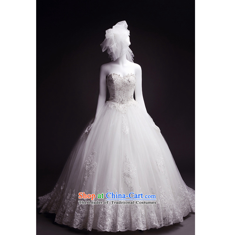Full Chamber Fong spring new products to erase the word chest shoulder tail wedding dresses new 2015 winter drill lace strap tail 165-XL, 100cm full Chamber Fong shopping on the Internet has been pressed.