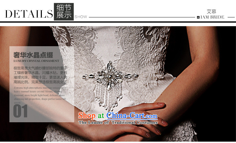 The wedding dresses HIV 2015 New Tsing Cayman shoulders deep V lace long tail wedding White M pictures, prices, brand platters! The elections are supplied in the national character of distribution, so action, buy now enjoy more preferential! As soon as possible.