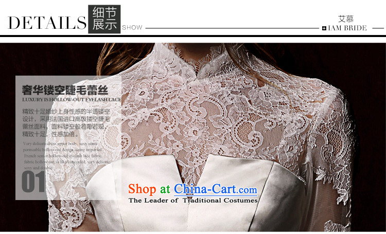 The wedding dresses HIV 2015 new nansei lace long-sleeved retro satin long tail wedding White M pictures, prices, brand platters! The elections are supplied in the national character of distribution, so action, buy now enjoy more preferential! As soon as possible.