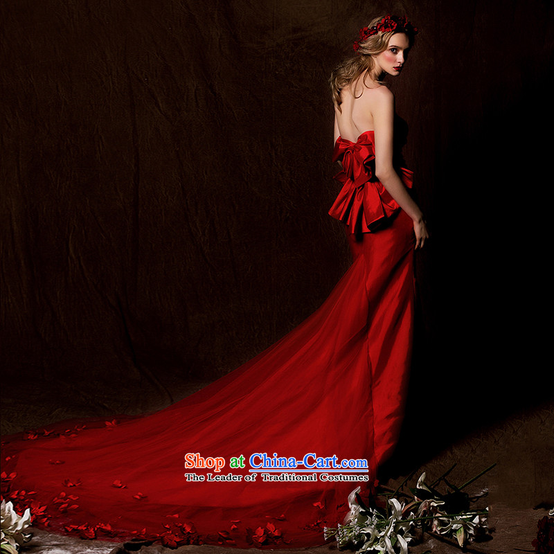 The wedding dresses HIV 2015 New Rosemary anointed chest red tail wedding dresses , HIV in red , , , shopping on the Internet