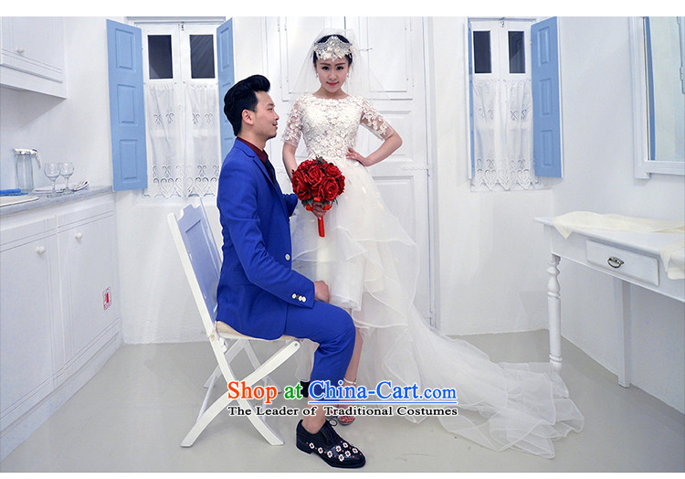 The wedding dresses HIV 2015 new feathers in the Advisory Committee before the personality after short-sleeved long lace wedding White M pictures, prices, brand platters! The elections are supplied in the national character of distribution, so action, buy now enjoy more preferential! As soon as possible.