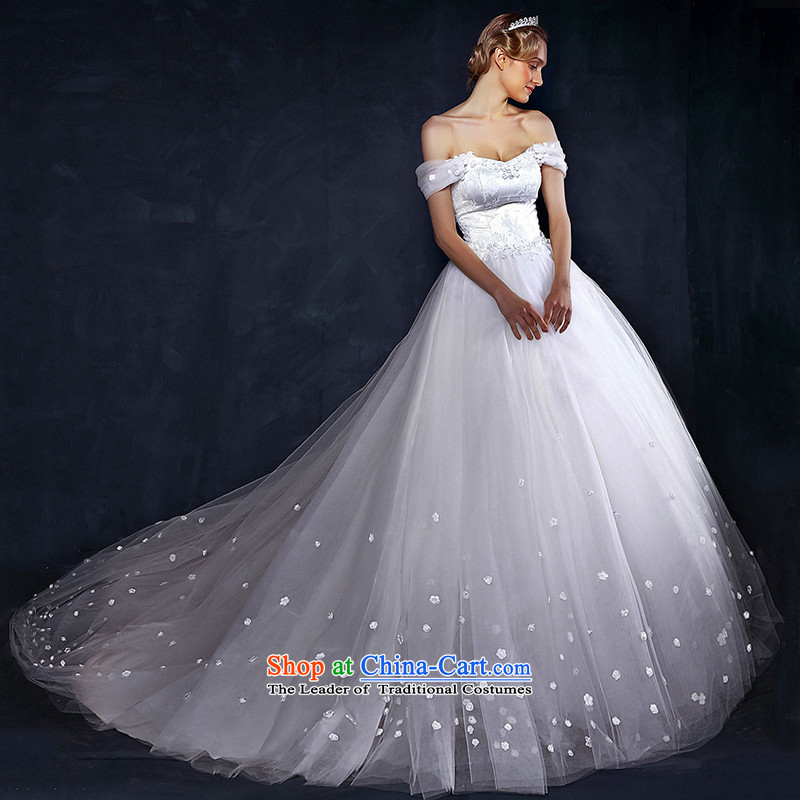 The wedding dresses HIV 2015 new arrangements with the word-hee chest shoulder length tail stars of the same White M, HIV in , , , shopping on the Internet