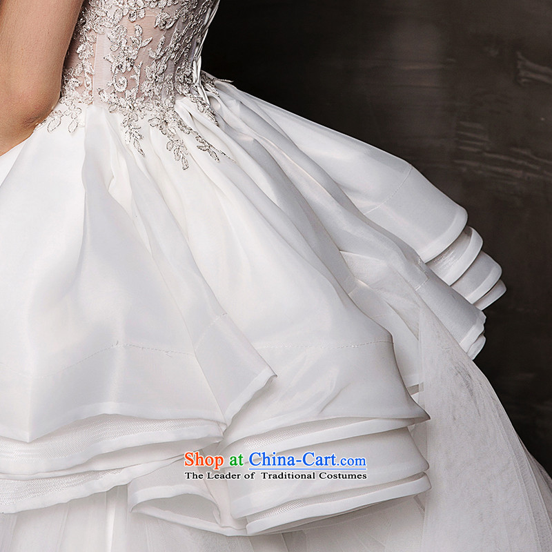 The wedding dresses HIV 2015 new winter rain Tung semi permeable lace sexy to align bon bon skirt wedding white L, HIV in , , , shopping on the Internet