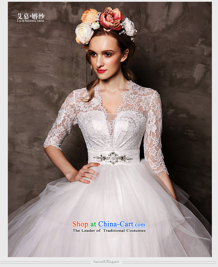 The wedding dresses HIV 2015 new proposals in depth V neon lace to align the Cuff bon bon skirt wedding white picture, prices, S brand platters! The elections are supplied in the national character of distribution, so action, buy now enjoy more preferential! As soon as possible.
