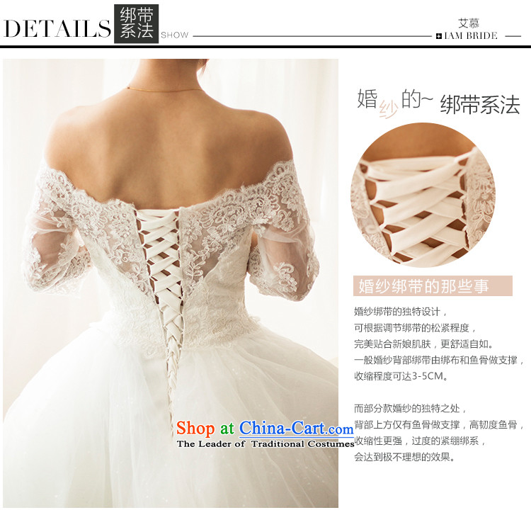 The wedding dresses HIV 2015 estimated in accordance with the new word-long sleeve shoulder lace bon bon skirt trailing white M picture, prices, brand platters! The elections are supplied in the national character of distribution, so action, buy now enjoy more preferential! As soon as possible.