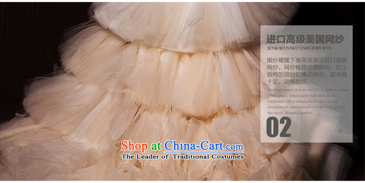 The wedding dresses HIV 2015 New Cloud Hei anointed chest bon bon skirt around long tail wedding champagne gradient M picture, prices, brand platters! The elections are supplied in the national character of distribution, so action, buy now enjoy more preferential! As soon as possible.