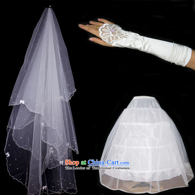 Bathing in the bride Head Ornaments Yao wedding accessories boutique lace and legal wedding 3m tail cover and legal out of floor white 300CM, accessories bathing in the Yao , , , shopping on the Internet