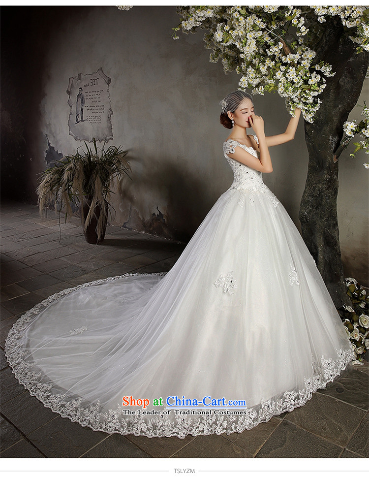 The word tslyzm shoulder length tail wedding dresses 2015605 autumn and winter new marriages V-Neck shoulders lace retro wedding Sau San skirt white streak wedding M brand, prices, picture platters! The elections are supplied in the national character of distribution, so action, buy now enjoy more preferential! As soon as possible.