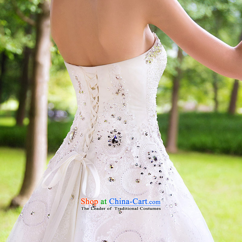 Name the new 2015 bride door stylish wedding anointed chest wedding diamond wedding tail retro Court 846 to 25 days shipment, a bride shopping on the Internet has been pressed.