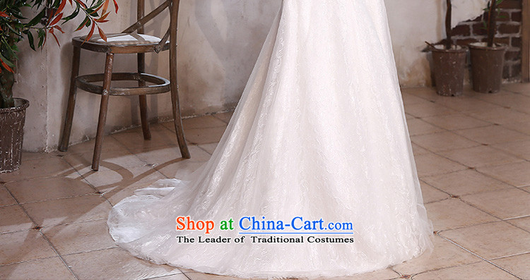Talk to her wedding dresses new Word 2015 shoulder for Sau San small trailing stylish and elegant large graphics thin bride wedding pictures, price XL white, brand platters! The elections are supplied in the national character of distribution, so action, buy now enjoy more preferential! As soon as possible.