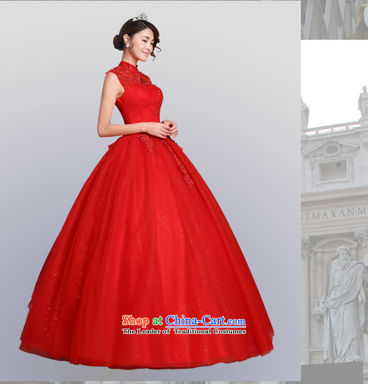 Talk to Her Wedding Dress 2015 Spring/Summer New Hepburn style reminiscent of the court to align the collar marriages red wedding red XXL picture, prices, brand platters! The elections are supplied in the national character of distribution, so action, buy now enjoy more preferential! As soon as possible.