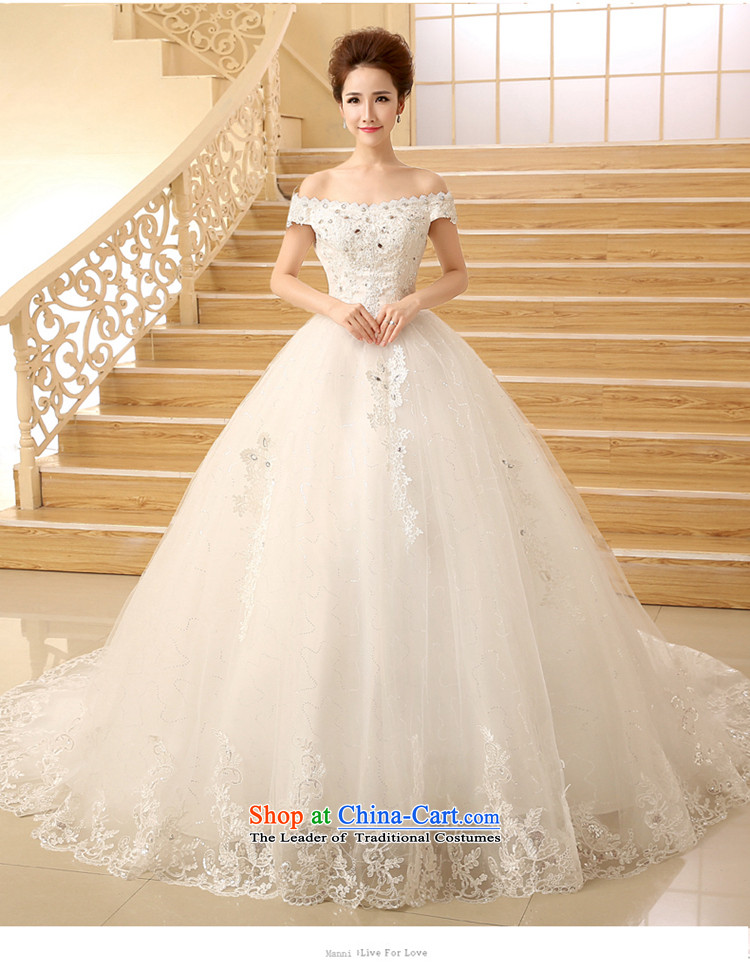 Time Syrian tail wedding dresses, Korea stylish new Word 2015 spring and fall shoulder graphics thin large bride over a long period of wedding dress wedding winter 1.2 m tail M picture, prices, brand platters! The elections are supplied in the national character of distribution, so action, buy now enjoy more preferential! As soon as possible.