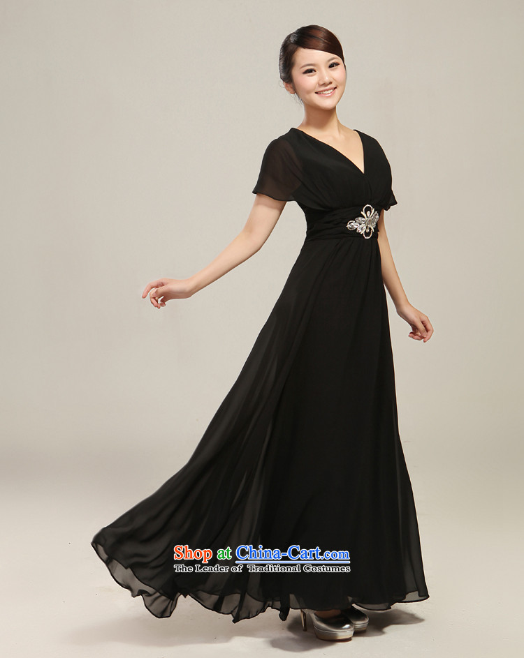 Elegant chiffon V-Neck Top Loin of nail drill length of large choral conductor services will serve choral Stage Costume skyblue S picture, prices, brand platters! The elections are supplied in the national character of distribution, so action, buy now enjoy more preferential! As soon as possible.