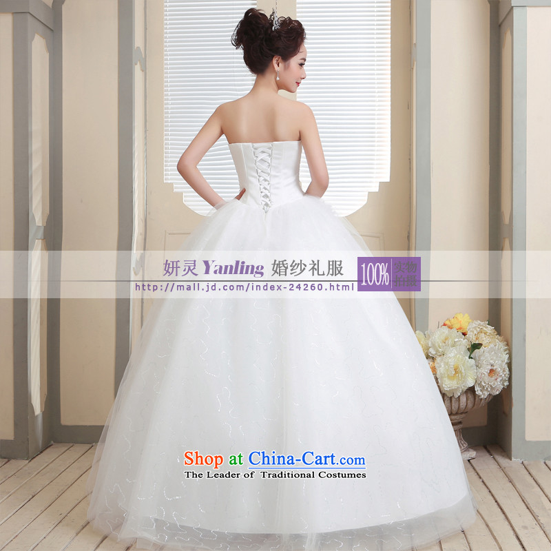 Charlene Choi Ling /YANLING Korean anointed chest bride wedding dresses and elegant with white M, Charlene Choi spirit was carried out at 14008 (yanling) , , , shopping on the Internet
