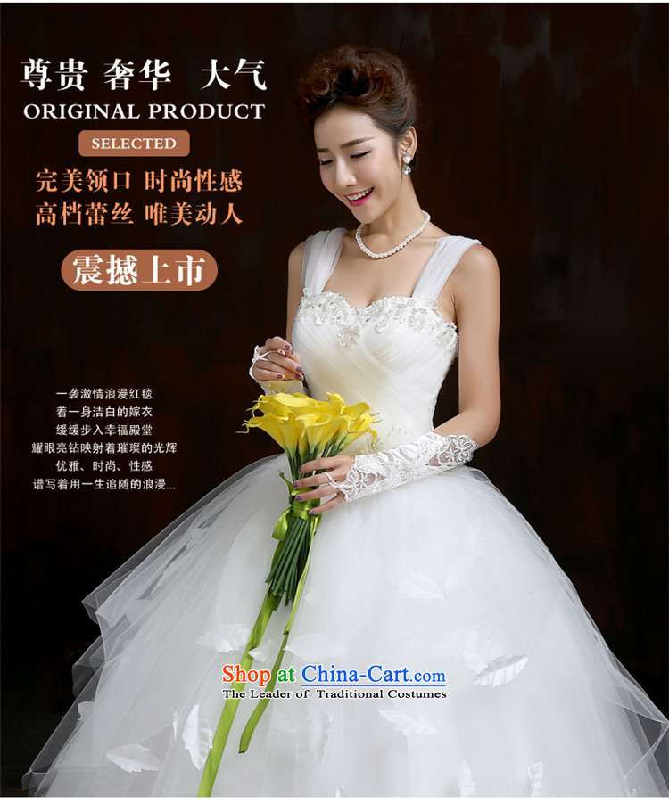 Su Xiang Edge 2015 new one third of the word through video thin married women shoulder wedding dresses to align bon bon skirt white manually wedding white L picture, prices, brand platters! The elections are supplied in the national character of distribution, so action, buy now enjoy more preferential! As soon as possible.