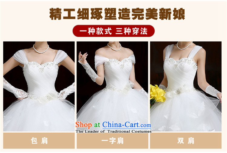 Su Xiang Edge 2015 new one third of the word through video thin married women shoulder wedding dresses to align bon bon skirt white manually wedding white L picture, prices, brand platters! The elections are supplied in the national character of distribution, so action, buy now enjoy more preferential! As soon as possible.