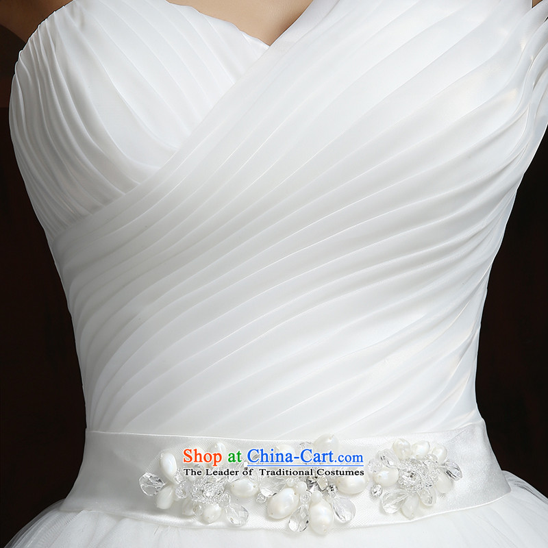 Su Xiang edge new sweet retro straps and chest Korean brides to align the princess winter new graphics thin white wedding dresses , L, Su Xiang edge , , , shopping on the Internet