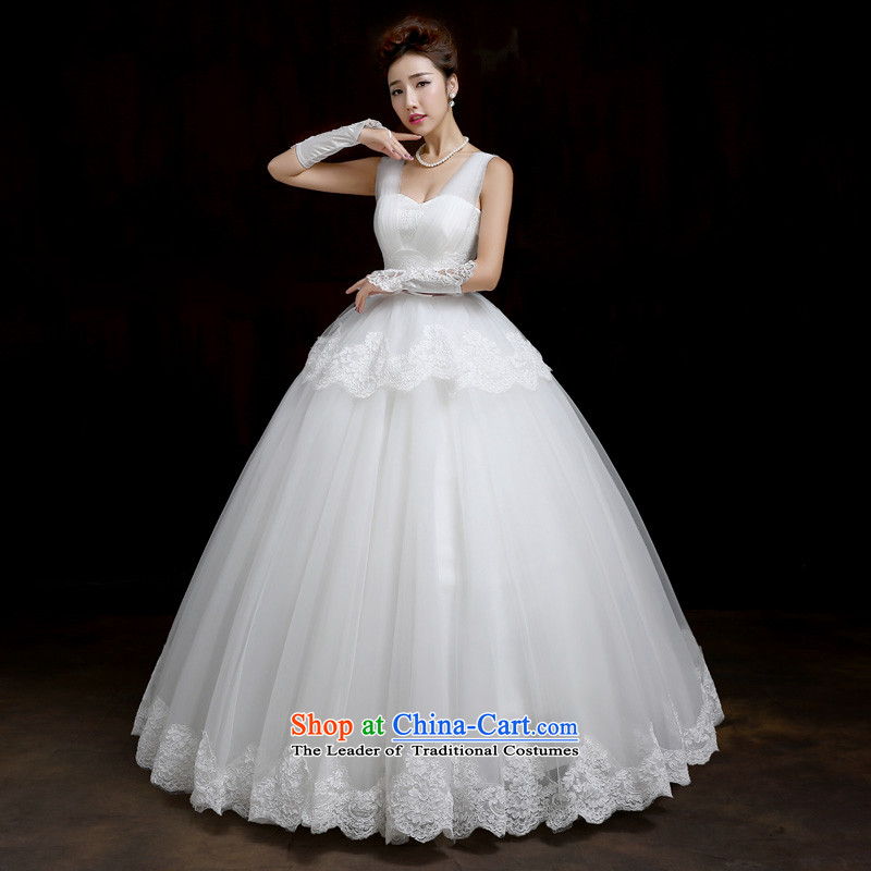 Su Xiang Edge 2015 new shoulders wedding Korean lace stylish straps to align the large wedding video thin spring and summer wedding white S, Su Xiang edge , , , shopping on the Internet