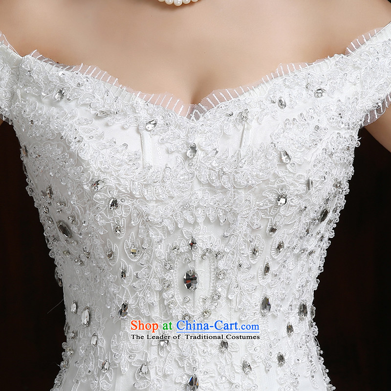 Su Xiang edge new word shoulder graphics thin Wedding 2015 Korean style wedding shoulder straps to align the Sau San spring and summer wedding white L, Su Xiang edge , , , shopping on the Internet