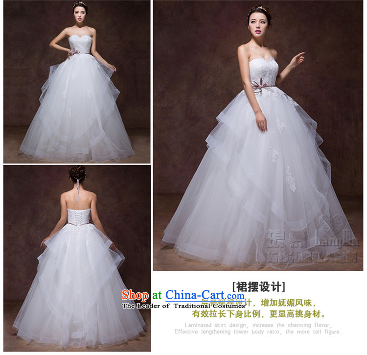 The 2015 autumn Luang new stylish and simple bow tie point drill belt alignment with chest A swing to yarn wedding dresses m White advanced custom image, prices, brand platters! The elections are supplied in the national character of distribution, so action, buy now enjoy more preferential! As soon as possible.