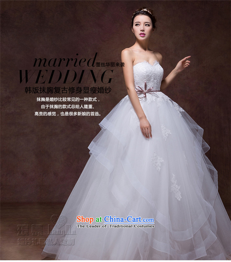 The 2015 autumn Luang new stylish and simple bow tie point drill belt alignment with chest A swing to yarn wedding dresses m White advanced custom image, prices, brand platters! The elections are supplied in the national character of distribution, so action, buy now enjoy more preferential! As soon as possible.