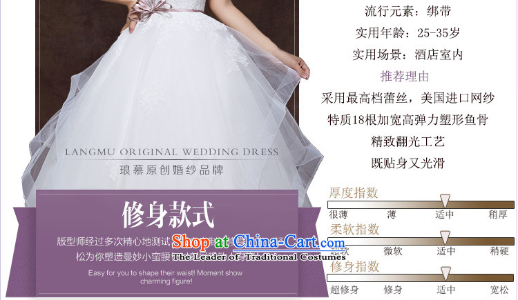 The 2015 autumn Luang new stylish and simple bow tie point drill belt alignment with chest A swing to yarn wedding dresses m White advanced custom image, prices, brand platters! The elections are supplied in the national character of distribution, so action, buy now enjoy more preferential! As soon as possible.