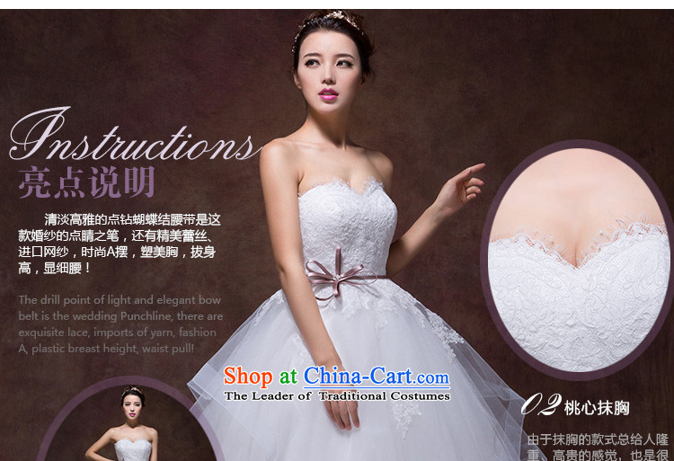 The 2015 autumn Luang new stylish and simple bow tie point drill belt alignment with chest A swing to yarn wedding dresses m White advanced custom image, prices, brand platters! The elections are supplied in the national character of distribution, so action, buy now enjoy more preferential! As soon as possible.