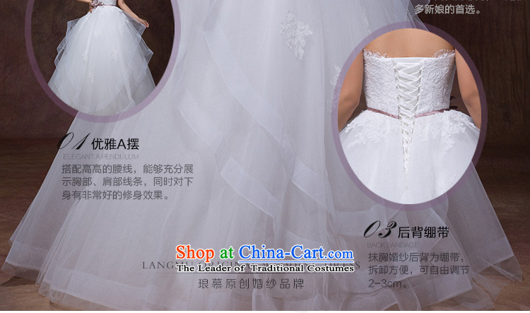 The 2015 autumn Luang new stylish and simple bow tie point drill belt alignment with chest A swing to yarn wedding dresses m White advanced custom image, prices, brand platters! The elections are supplied in the national character of distribution, so action, buy now enjoy more preferential! As soon as possible.