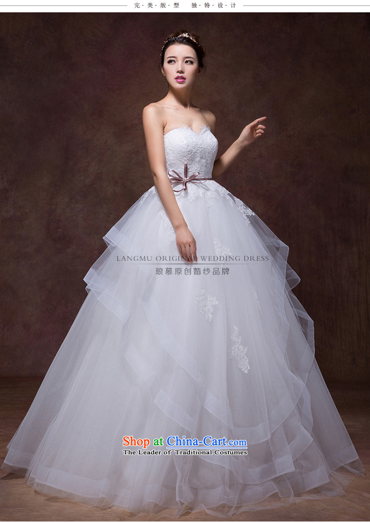 The 2015 autumn Luang new stylish and simple bow tie point drill belt alignment with chest A swing to yarn wedding dresses m White advanced custom image, prices, brand platters! The elections are supplied in the national character of distribution, so action, buy now enjoy more preferential! As soon as possible.